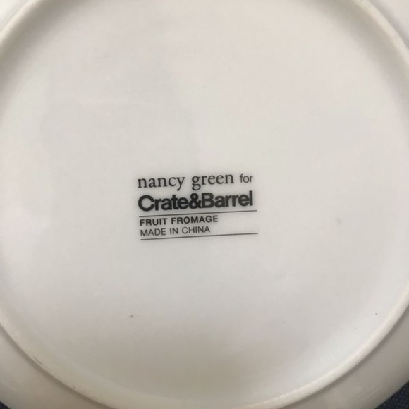 Crate & Barrel Fruit Fromage Appetizer Plates - Picture 3 of 4
